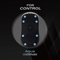UPE マウスソール【Aqua】 UHMW-PE 汎用 丸型 6.7mm 45個 万能ソール ユニバーサル ゲーミングマウス ガラスマウスパッド推奨 スーパーラウンドエッジ加工 (汎用, UPE素材)