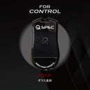 QSPEC マウスソール プロ仕様 ゲーミング RAZER用 ゲーミングマウス ワイヤレス レーザー スーパーラウンドエッジ加工 (RAZER Viper V3 Pro用, FUJI_BLACK(ガラス素材))