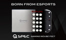 QSPEC SURUGA PTFEマウスソール プロ仕様 ゲーミング 丸型 5mm 6mm 7mm 45個入り 万能ソール ユニバーサル スーパーラウンドエッジ加工 (汎用)