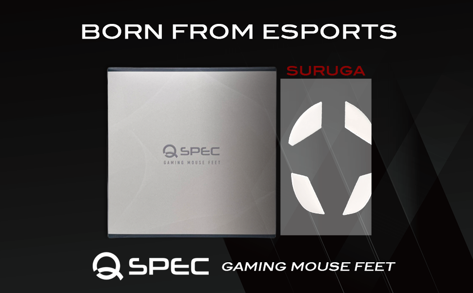 QSPEC SURUGA PTFEマウスソール プロ仕様 ゲーミング スーパーラウンドエッジ加工 (for FinalMouse Starlight-12)