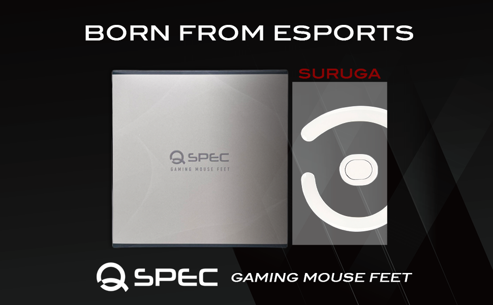 QSPEC SURUGA PTFEマウスソール プロ仕様 ゲーミング スーパーラウンドエッジ加工 (for G703:G403:G603)