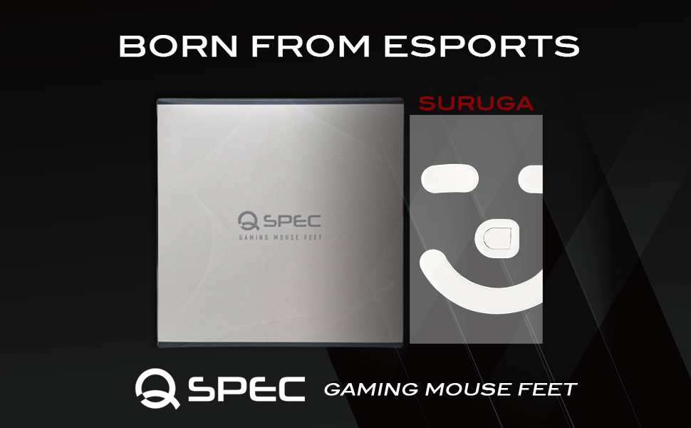 QSPEC SURUGA PTFEマウスソール プロ仕様 ゲーミング スーパーラウンドエッジ加工 (for DeathAdder V3 Pro)