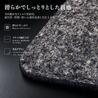 QSPEC Calm キーボードマット デスクマット 60%キーボード用 グレー 縦320mm×横132mm×厚さ5.5mm
